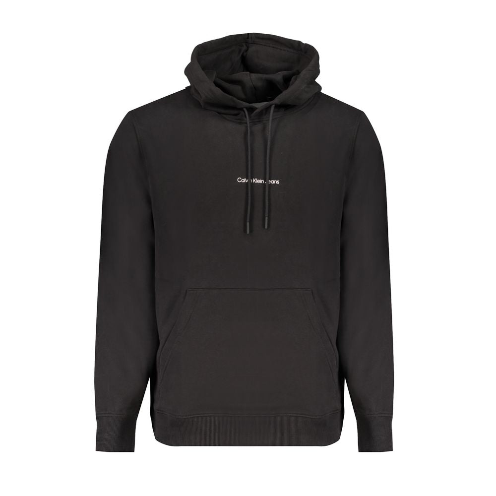Black Cotton Men Sweater