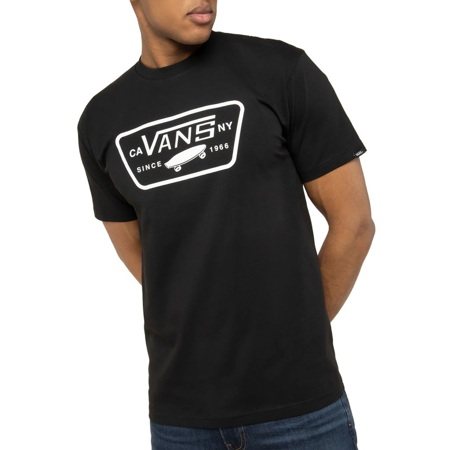 Vans T-shirts Big logo Black/White