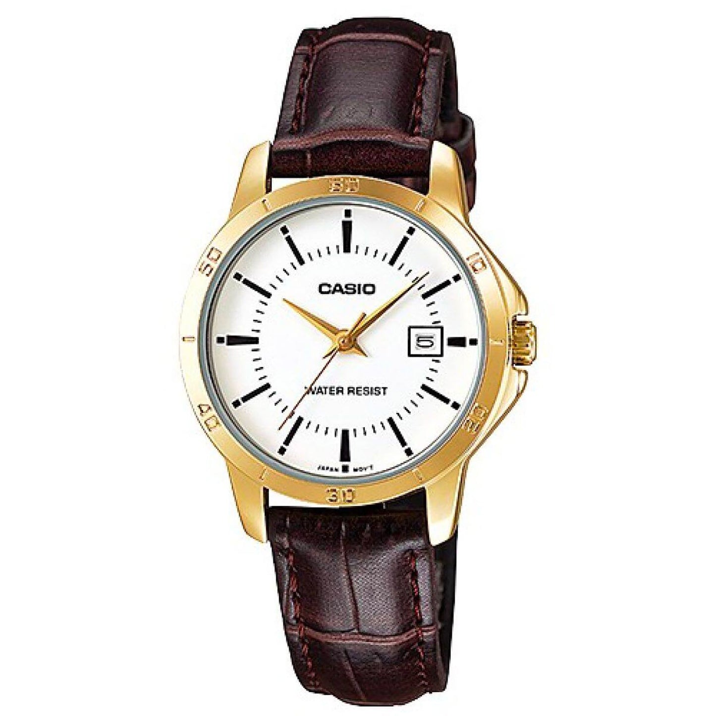 Casio Watches Gold/Brown leather