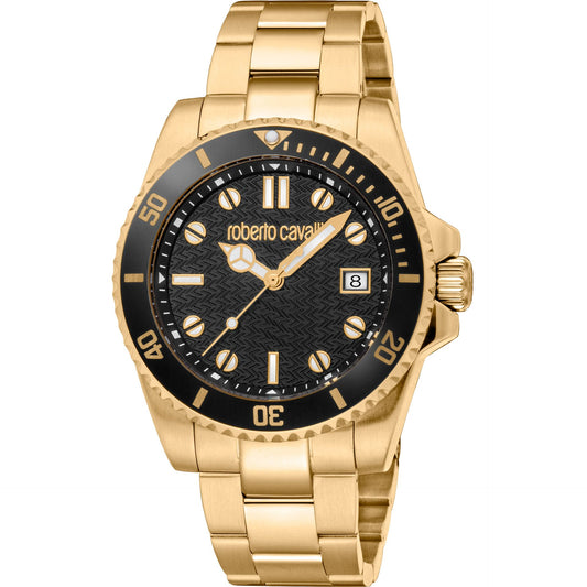 Roberto Cavalli Man Watches Solid black/Gold