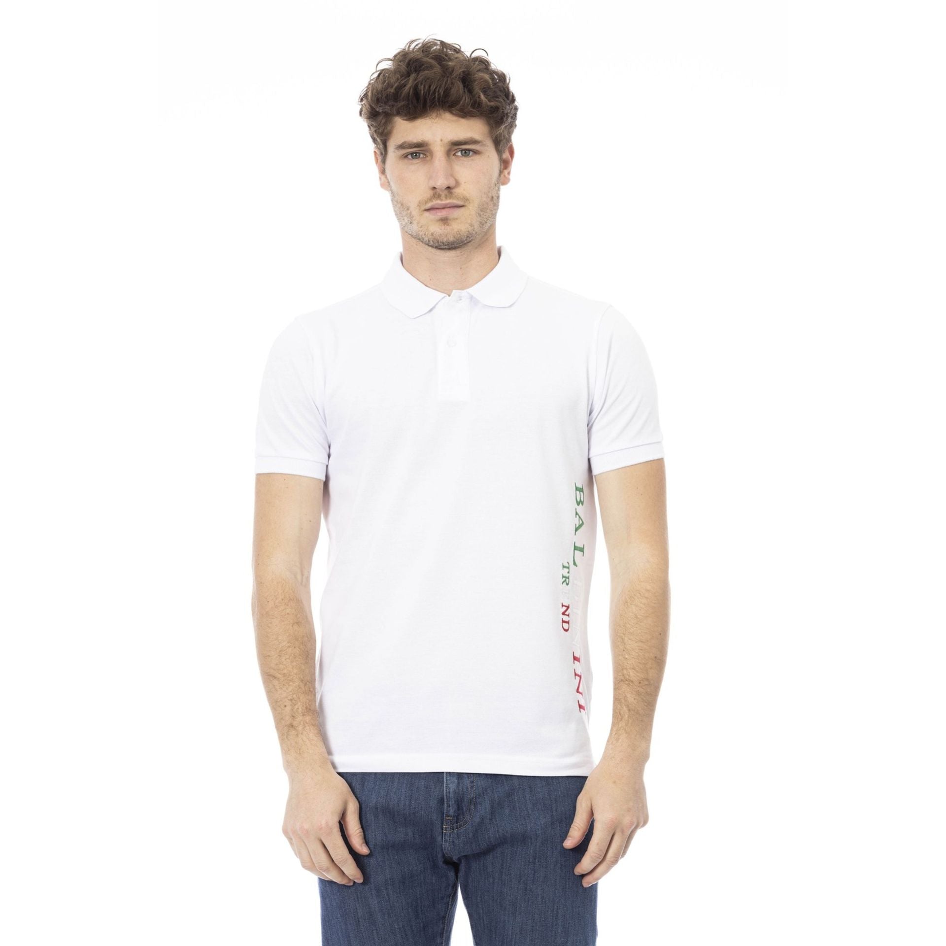 Baldinini Trend White Classic Polo
