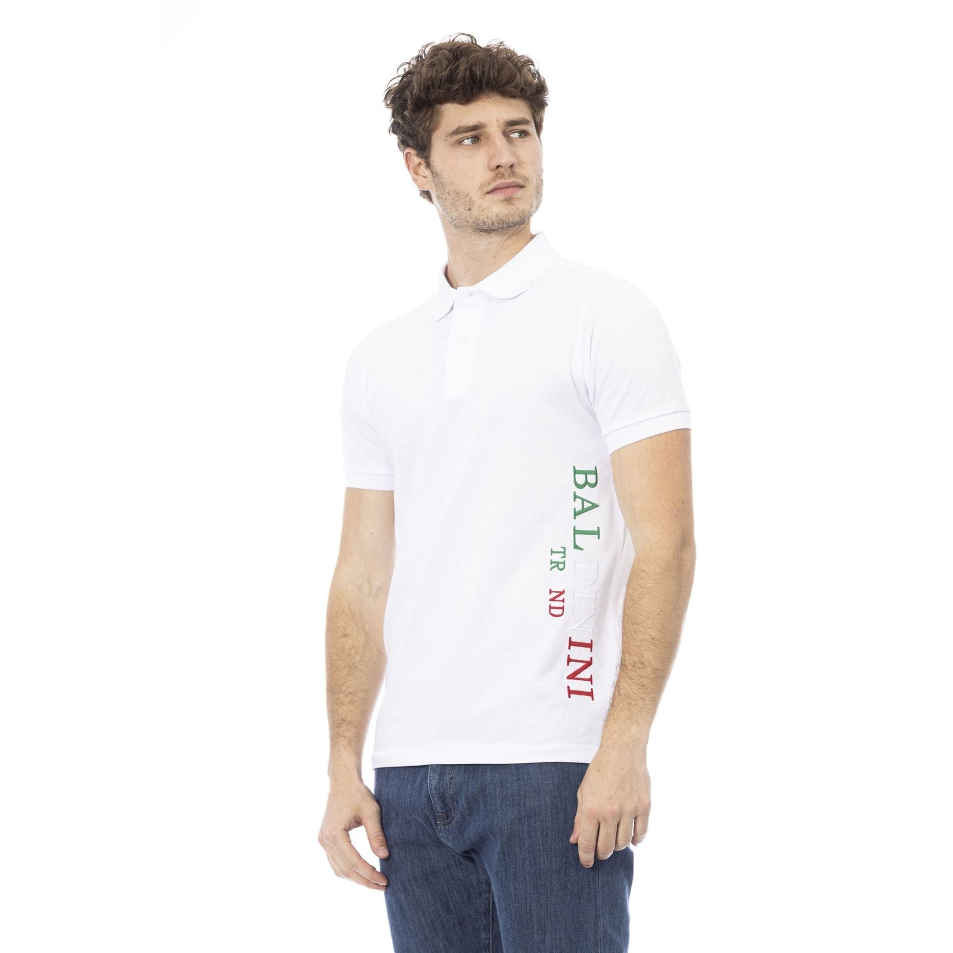Baldinini Trend White Classic Polo