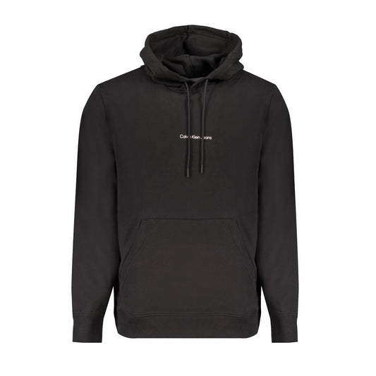 Black Cotton Men Sweater