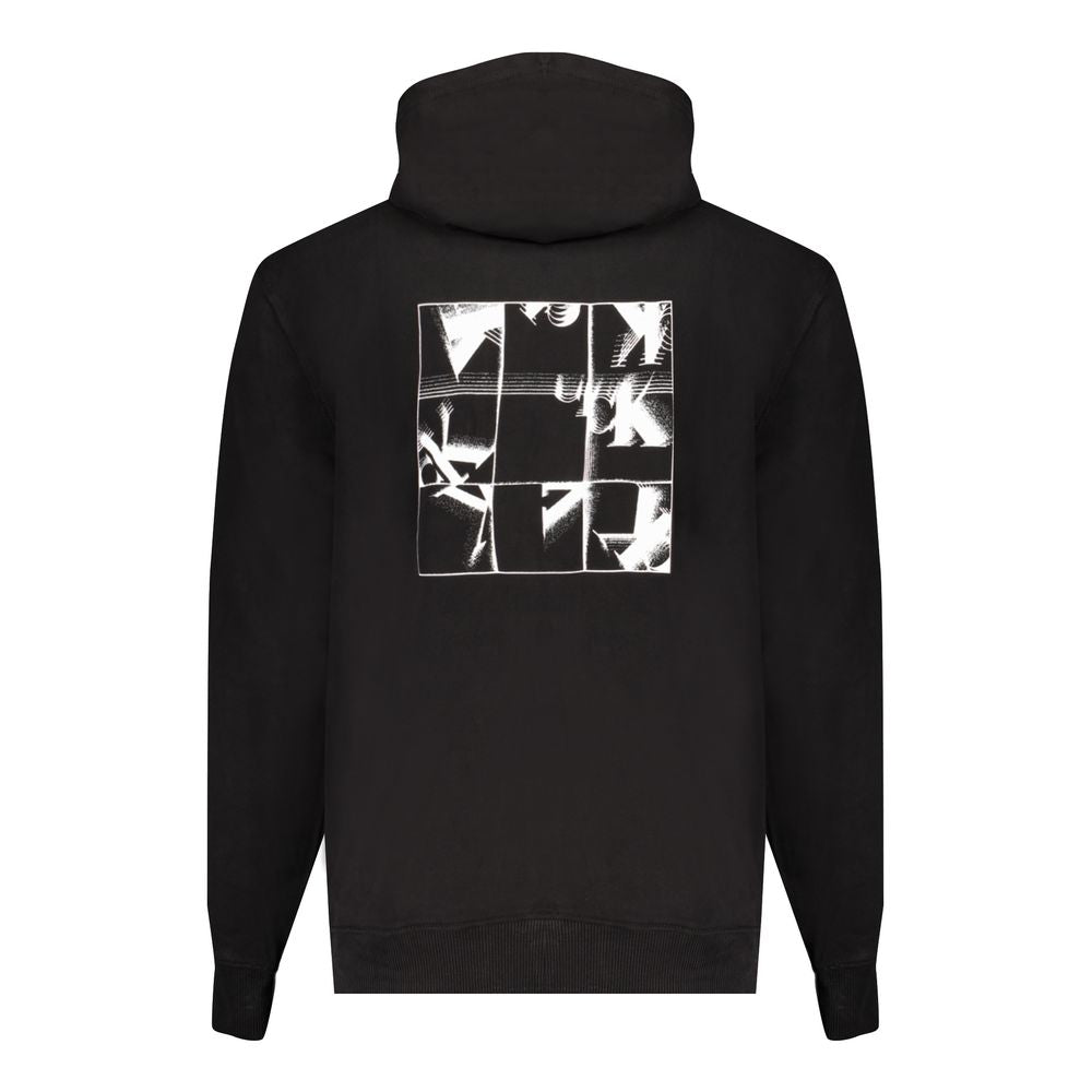 Black Cotton Men Sweater