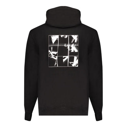 Black Cotton Men Sweater