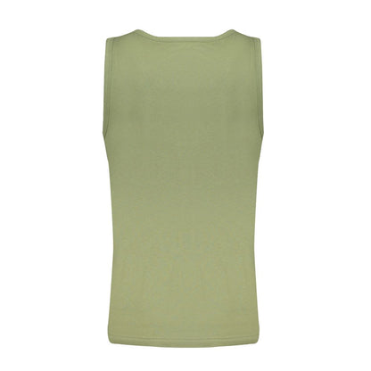 Green Cotton Men Shirt