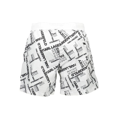 White Polyester Swimwear