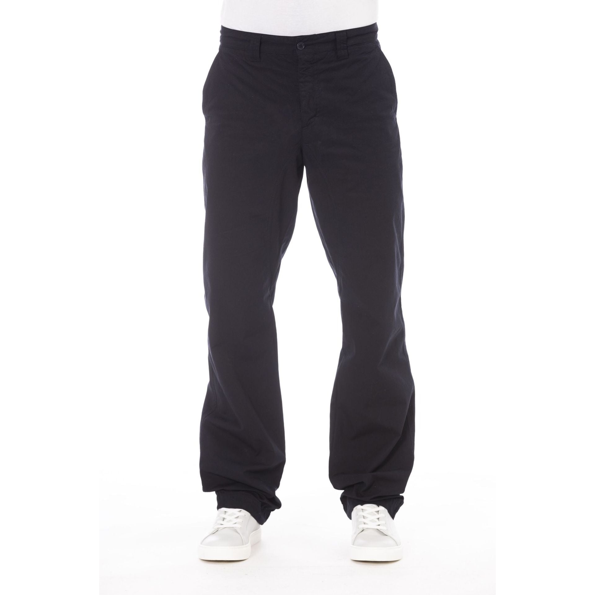 Alpha Studio Black Baggy Trousers
