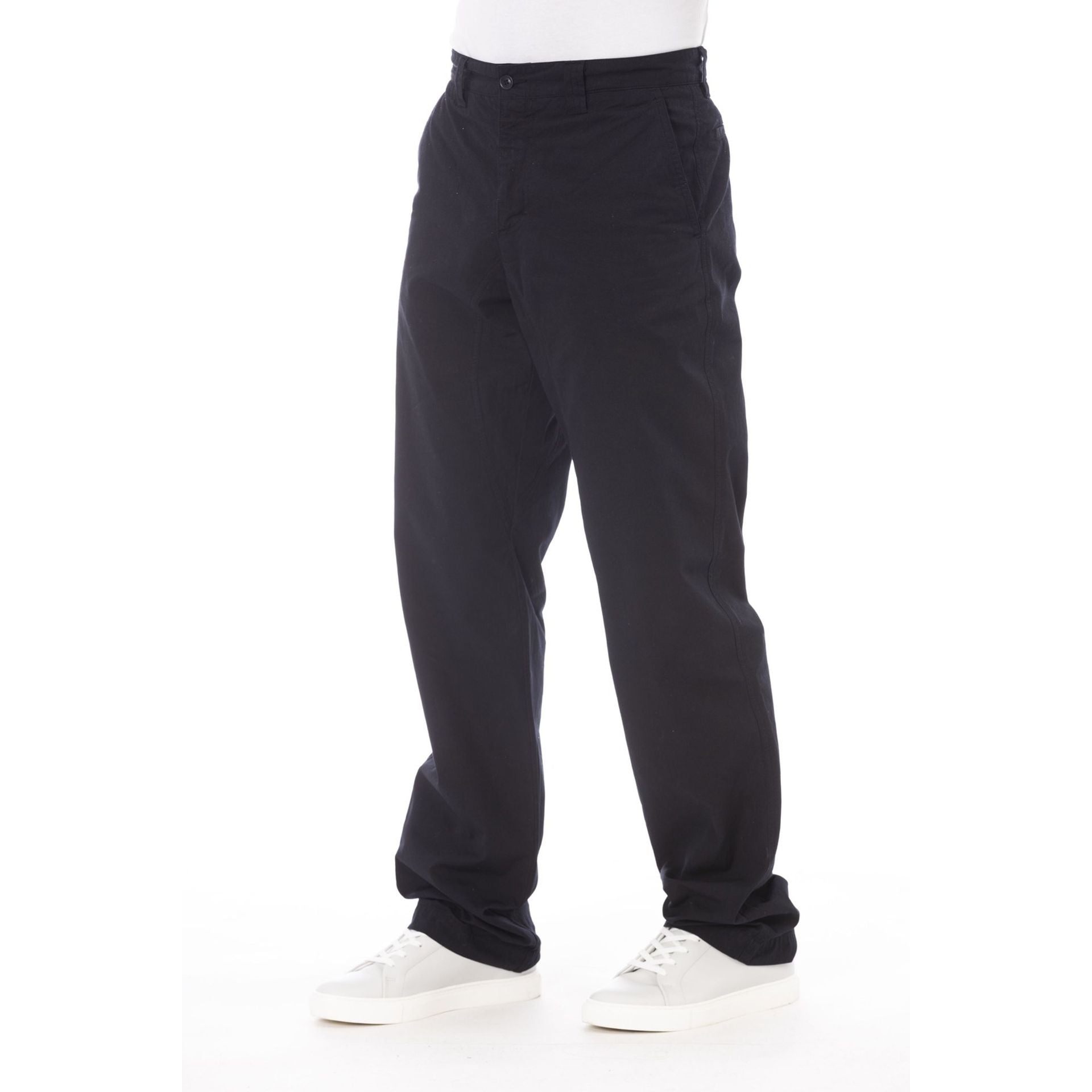 Alpha Studio Black Baggy Trousers