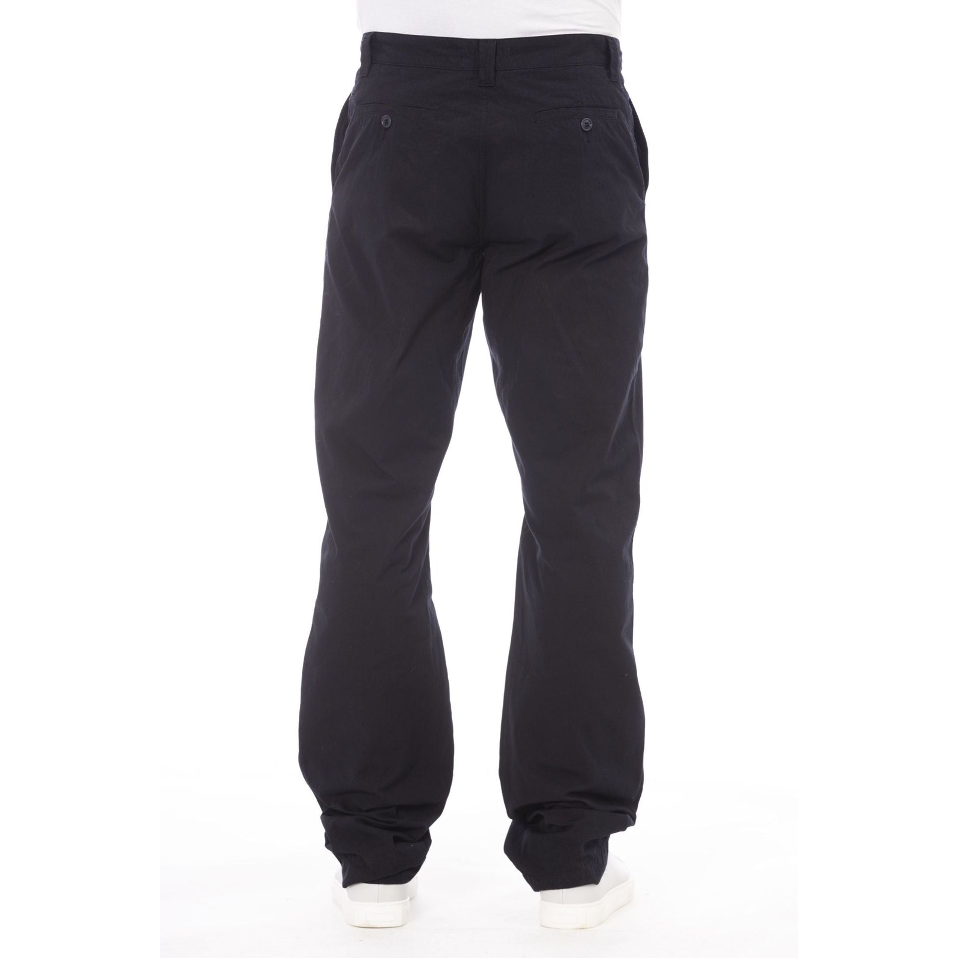 Alpha Studio Black Baggy Trousers